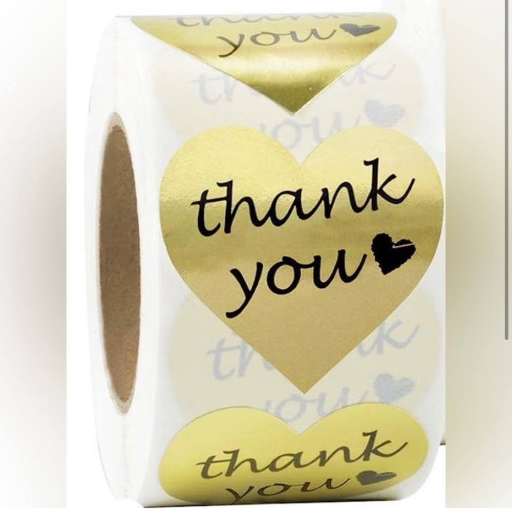 Thank You Stickers Roll of 500